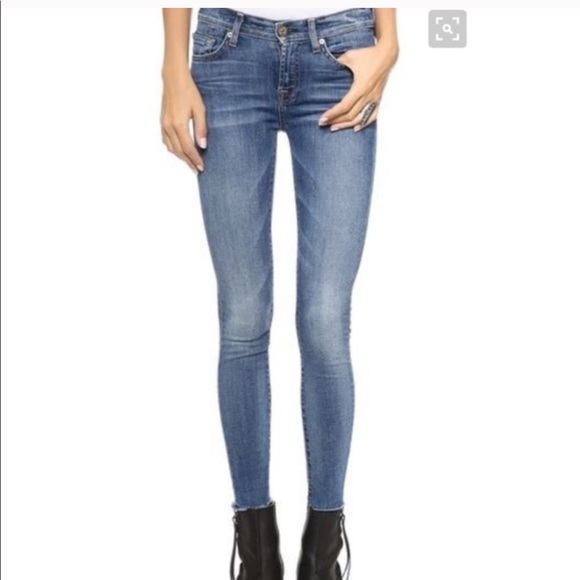 7 For All Mankind 7FAMK “The Skinny” Ankle Jeans Size 24 - Picture 12 of 12
